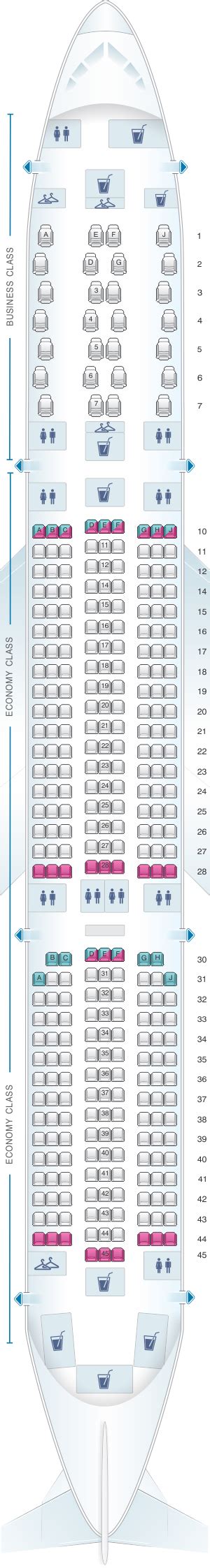 Air Mauritius A350 Seat Map