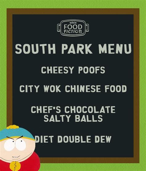 User Blogasnow89food Fiction South Park Menu Vote Recipes Wiki