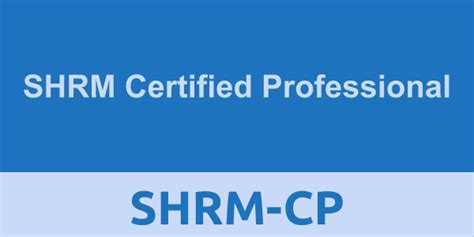 Shrm Certified Professional Shrm Cp Hrm Exam