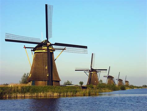 Free Dutch Windmills Stock Photo