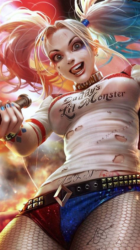 Awesome Android Lock Screen Android Harley Quinn Wallpaper Hd Background My Xxx Hot Girl