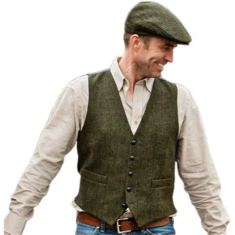 Mucros Classic Mens Tweed Vest 100 Irish Wool Made In Ireland