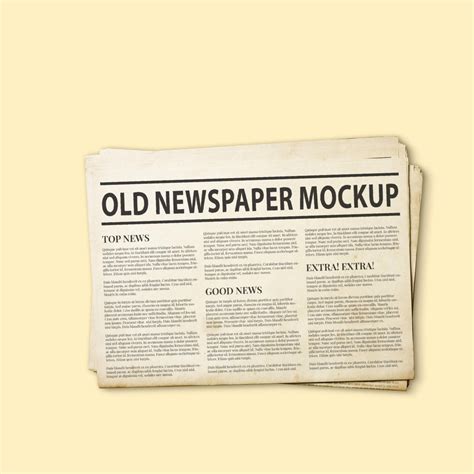 Free Old Newspaper Template Psd Printable Templates