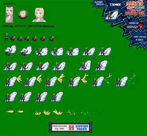 Image Tsunade2png Naruto Sprite Sheet Database Fandom Powered By