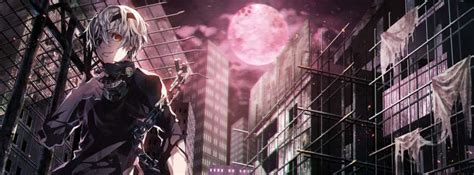 Anime Tokyo Ghoul Full Moon Facebook Cover