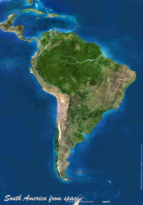 South America Physical Map Free Printable Maps