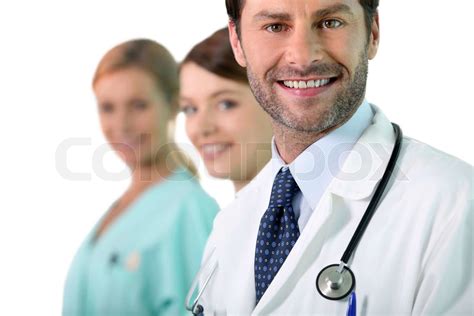Doctor And Two Nurses Stock Image Colourbox