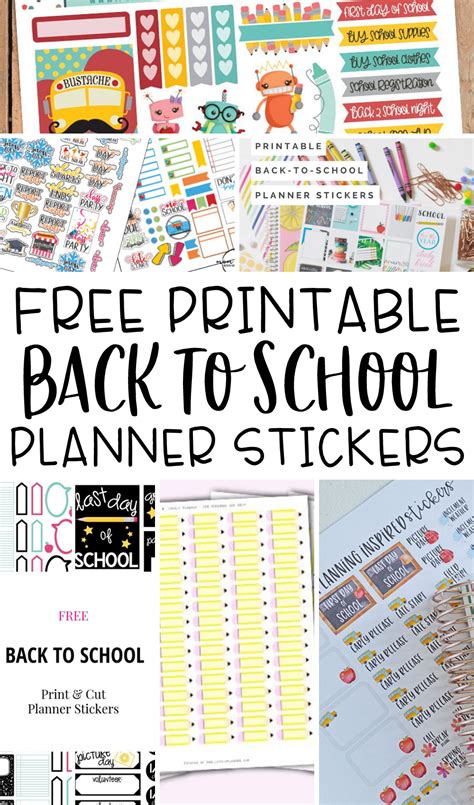 10 Free Printable Back To School Planner Stickers Laptrinhx