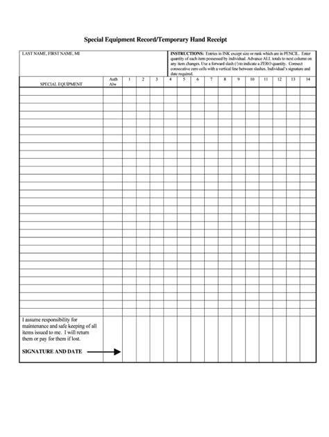 Hand Receipt Template Fill Out And Sign Online Dochub