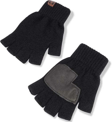 12 Pairs Winter Knit Fingerless Gloves Warm Touchscreen Texting Open