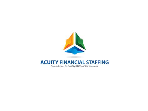 Asset Management Logo Design For Acuity Financial Staffing Commitment To Quality Without