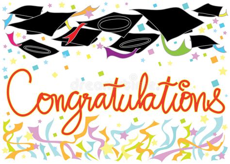 Graduation Congratulations Card Stock Illustration Image 48323135