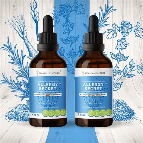 Allergy Secret Alcohol Extract Tincture Rosemary Butterbur