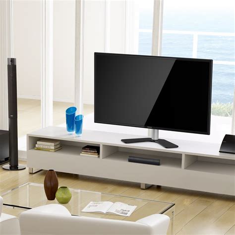 Fitueyes Professional Universal Tv Standbase Swivel Tabletop Tv Stand