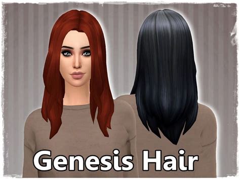 Mikerashi Stealthic`s Genesis Hair Retextured Sims 4 Hairs Hair