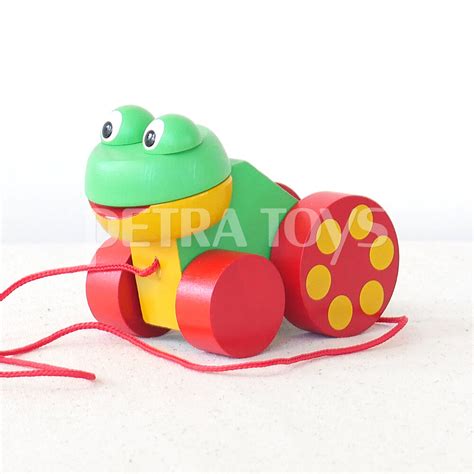 Petra Toys Wooden Little Frog Pull Along Toy