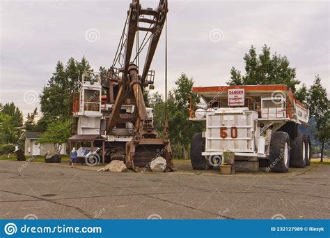 Large Mine Haul Truck And Excavator Editorial Stock Image Image Of