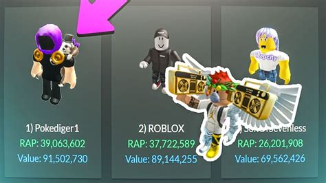 Top 10 Richest Roblox Players 10000000 Youtube