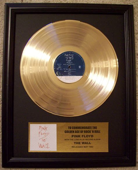 Pink Floyd The Wall Gold Record Album