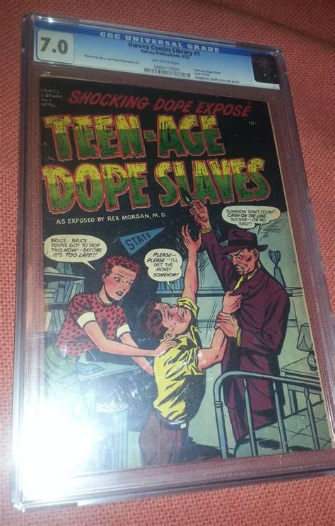 Teen Age Dope Slaves A K A Harvey Comics Library Club Page Golden Age Comic Books