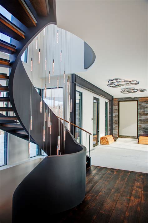 Modern Curved Stairs Contemporary Staircase New York By Arcways