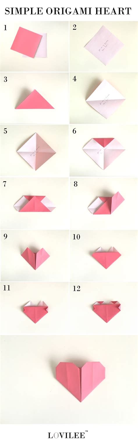 Origami Step By Step Heart Abtinclaiden