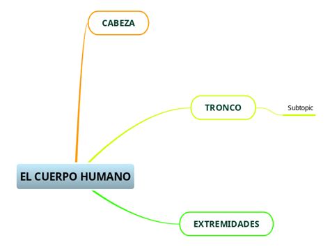 El Cuerpo Humano Mind Map