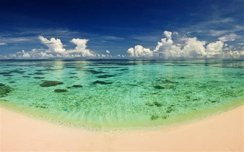 Beach Tropical Paradise Maldives Panoramic Ocean View