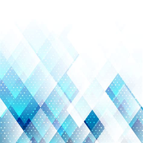 Geometric Elements Blue Color With Dots Abstract Vector