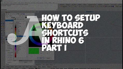 How To Setup Keyboard Shortcuts In Rhino Youtube