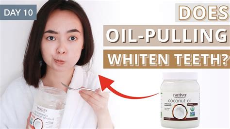 I Tried Oil Pulling To Whiten My Teeth Naturally Youtube