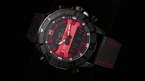 Naviforce Watch 9114 Fashion Military Leather Watches Men Wrist Digital