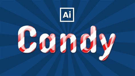 How To Design A Candy Text Effect In Adobe Illustrator Youtube