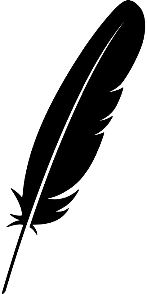 Feather Silhouette Sticker Clipart Vector Eagle Silhouette