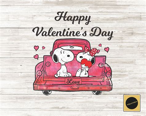 Snoopy Feliz Día De San Valentín Png Snoopy Y Fifi Snoopy And Etsy