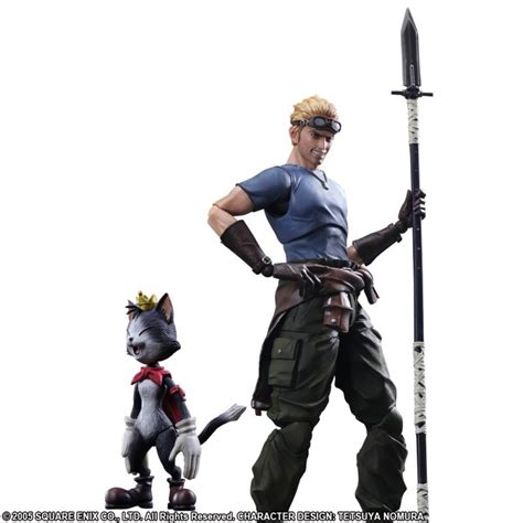 Play Arts Kai Final Fantasy 7 Cid And Cait Sith Action Figure Square