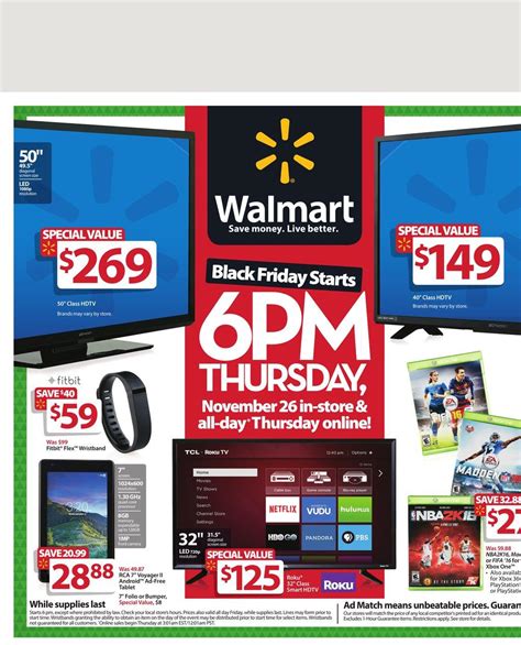 What Time Black Friday Sales Start At Walmart - Walmart Black Friday Ad Nov 26 - Nov 27 2015