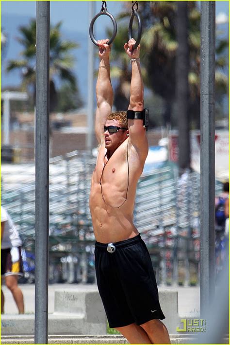 Kellan Lutz Shows Off His Ripped Muscles As He Goes Shirtless For A