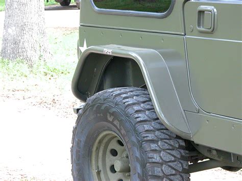 6 Flare Rear Tube Fenders Aluminum Genright Jeep Parts