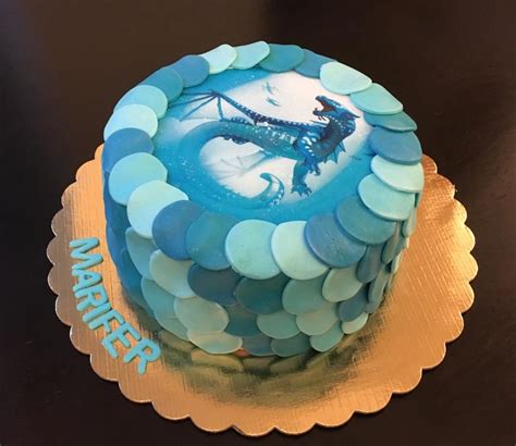 Wings Of Fire Tsunami Cake In 2022 Fire Cake Dragon Cakes Dragon