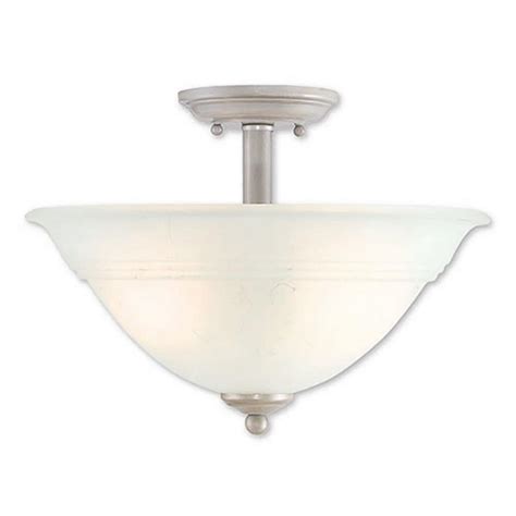 It's made from metal with a versatile white finish and has a. Livex Lighting Wynnewood 2-Light Hand Applied Brushed ...