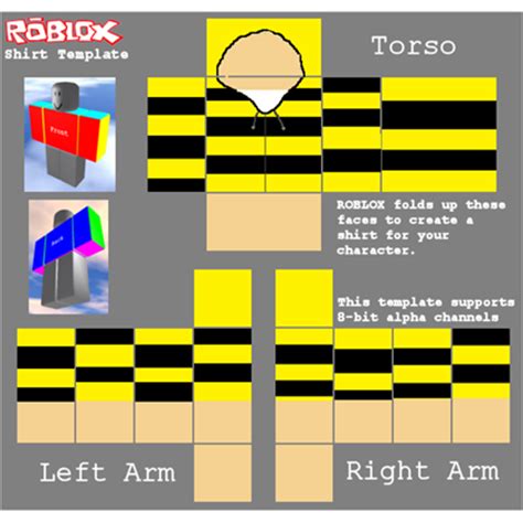 It has tons of features & gets weekly updates. ShirtTemplate design finished yellow - Roblox