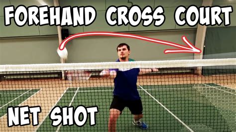 Forehand Cross Court Net Shot Badminton Tutorial Youtube