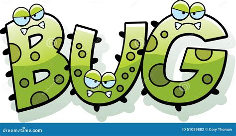 Cartoon Bug Germ Text Stock Vector Illustration Of Germs 51089882