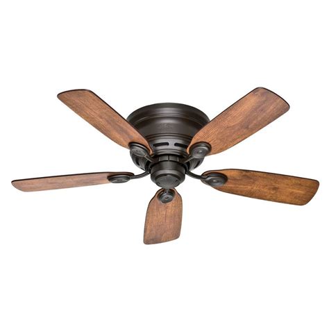 That's where low profile ceiling fans come in. Hunter Low Profile IV 42 in. Indoor New Bronze Ceiling Fan ...