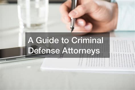 A Guide To Criminal Defense Attorneys Accident Attorneys Florida