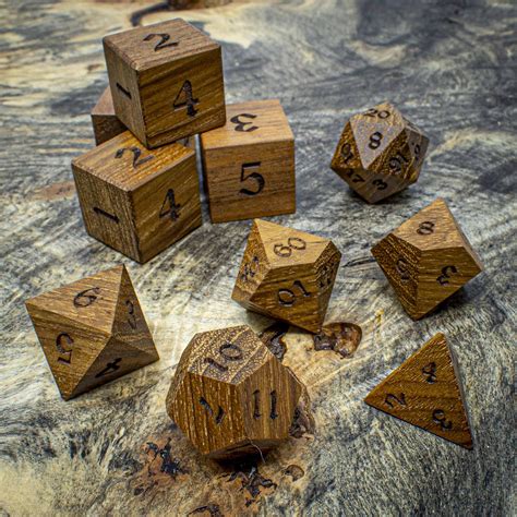 Tzalam Walnut Artisan Dice