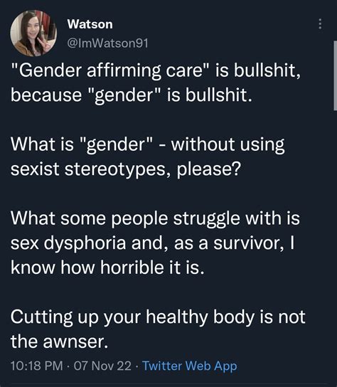critfacts the bamboozled enby on twitter gender identity is the sum total of how a person