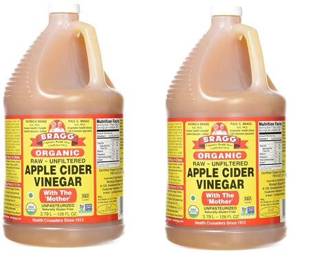 Bragg Organic Apple Cider Vinegar Gallon With Mother 128 Oz Apple Poster