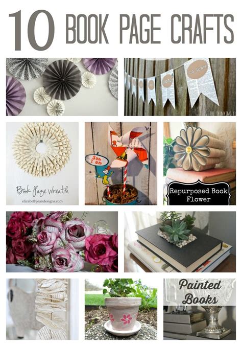 There are so many diy book crafts that we can do to repurpose the old books. 10 Clever Book Page Crafts - two purple couches | Book page crafts, Diy old books, Old book crafts